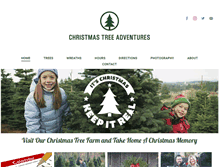 Tablet Screenshot of christmastreeadventures.com